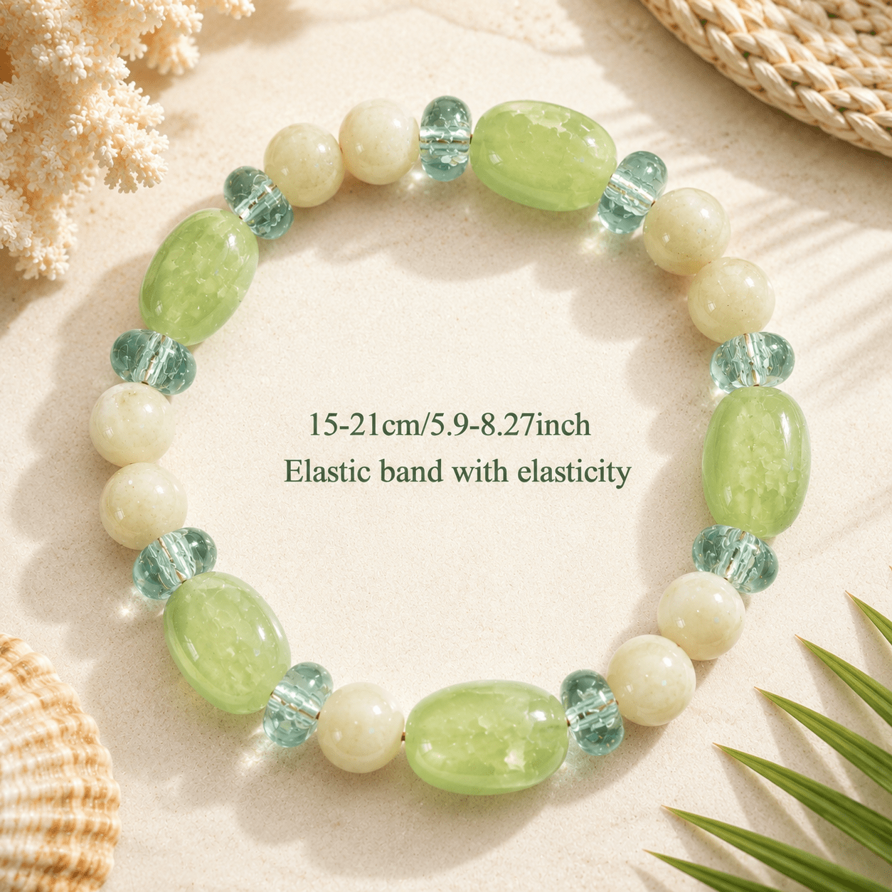 Wealth Natural Stone Bead Bracelet, Bohemian Style